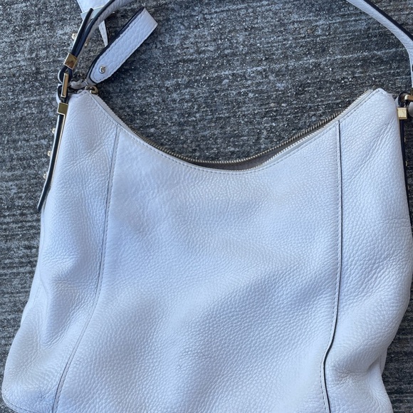 Michael Kors white "Bowery" purse shoulder bag - Picture 5 of 9
